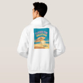 Veste À Capuche Graphique Mode Vacances Coucher de Soleil sur la P (Dos entier)