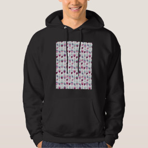 Veste À Capuche Graphique Motif de raisins et de vignes