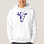 Veste À Capuche Graphique pourpre de vache à art de bruit (Devant)