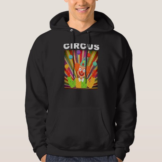 Veste À Capuche Graphiques Clown Cirque Pour Circus Party (Devant)