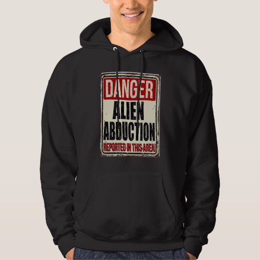 Veste À Capuche Graphiques d'aliens dangereux (Devant)