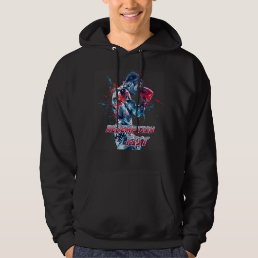 Veste À Capuche Graphiques et texte pour les fans de boxe (Devant)