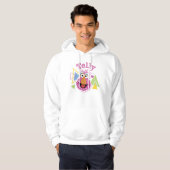 Veste À Capuche Graphisme amusant de Telly Monster (Devant entier)