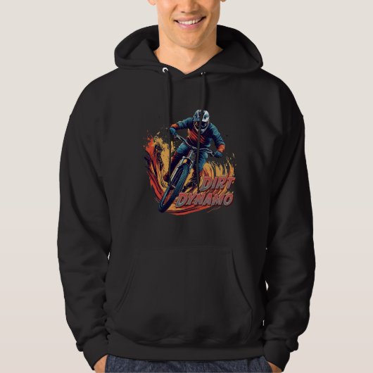 Veste À Capuche Graphisme et texte en descente (Devant)