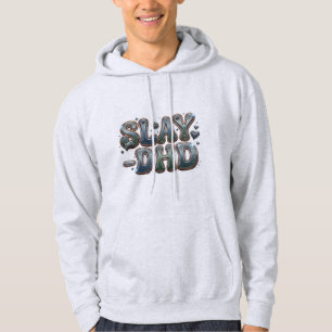 Veste À Capuche Graphisme neurodivergent Slay-DHD ADHD   Tech Game