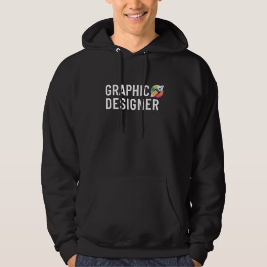 Veste À Capuche Graphiste Logo Minimaliste (Devant)