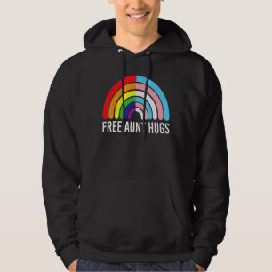 Veste À Capuche Gratuit Tantes Hugues Arc-en-ciel Transgenre Drape