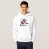 Veste À Capuche Gravure de dragon - Brown foncé (Devant entier)