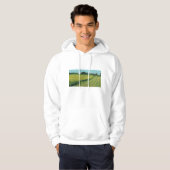 Veste À Capuche Green Countryside Landscape (Devant entier)