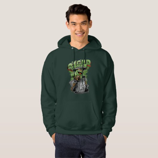 Veste À Capuche Green Garbage Monster (Devant entier)