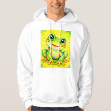 Grenouille joyeuse aquarelle colorée