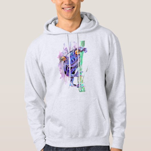 Veste À Capuche Grenouille Violette (Devant)