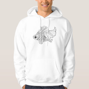Veste À Capuche Griffonnage de poissons