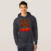 Veste À Capuche Grill King Red Flames BQ dit (Devant entier)