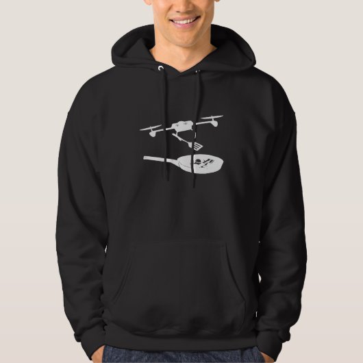 Veste À Capuche Grillades Drone Chef Cuisine (Devant)