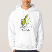 Veste À Capuche Grille | Drôle besoin café (Devant)