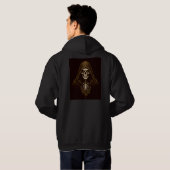 Veste À Capuche Grim Reaper Crâne Squelette Sweatshirt à capuche (Dos entier)