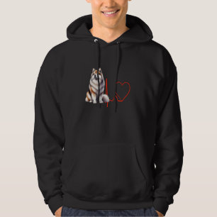 Veste À Capuche Groenland Chien battement de coeur EKG Chiens amus