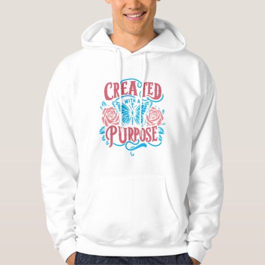 Veste À Capuche Groupe "Créé Avec Un But" (Devant)