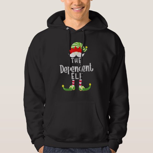 Veste À Capuche Groupe Elf Dépendant Fête de Pyjama de Noël (Devant)
