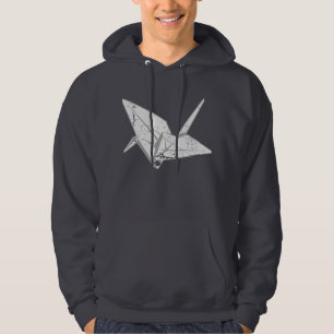Veste À Capuche Grue d'Oragami détruite