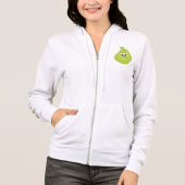 Veste À Capuche Grumpy Fuzzy Pear Visage Fruit drôle Caractère (Devant)