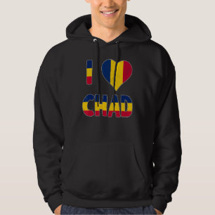 Veste À Capuche Grunge Déshabilisé Géré Style I Love Chad