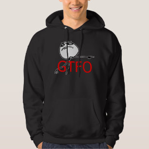 Veste À Capuche GTFO sortent le visage Meme comique de rage de