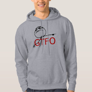 Veste À Capuche GTFO sortent le visage Meme comique de rage de