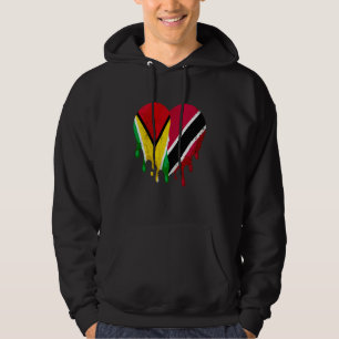 Veste À Capuche Guatemala Trinité-et-Tobago Drapeau Cœur Citoyen P