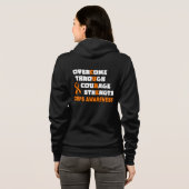 VESTE À CAPUCHE GUÉRIR...CRPS (Dos entier)
