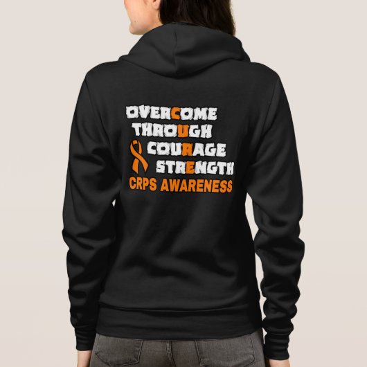 VESTE À CAPUCHE GUÉRIR...CRPS (Dos)