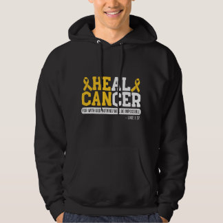 Veste À Capuche Guérir le cancer Mois de sensibilisation au cancer