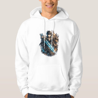 Veste À Capuche Guerrier à la lame de givre et de feu