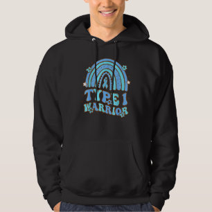 Veste À Capuche Guerrier de type 1 Rétro Arc-en-ciel Ruban de sens