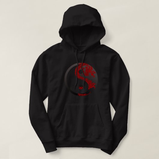 Veste À Capuche Guerrier Rouge & Noir (Design devant)