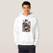 Veste À Capuche Guerrière de l'anime Front Arctique (Devant entier)