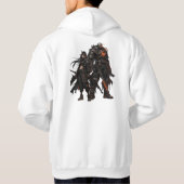Veste À Capuche Guerriers d'anime (Dos)