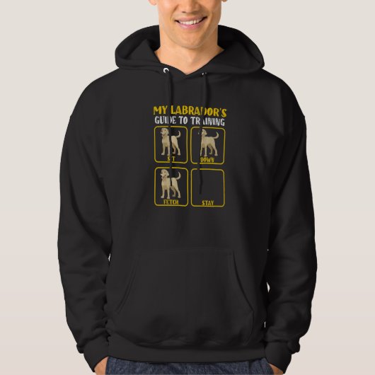 Veste À Capuche Guide drôle de formation de Labrador pour les mama (Devant)