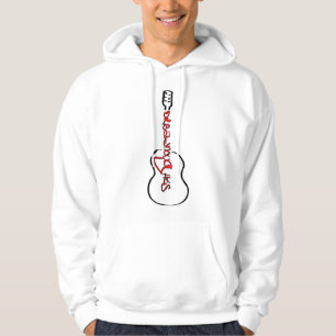 Veste À Capuche Guitare acoustique Abstrait Logo rouge