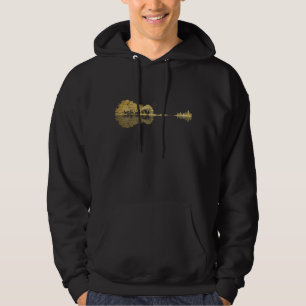 Veste À Capuche Guitare Nature Arbres Oiseaux