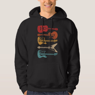 Veste À Capuche Guitare Style Rétro Guitare Pour Guitariste