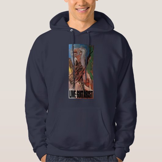 VESTE À CAPUCHE GUITARISTE EN LIVE (Devant)