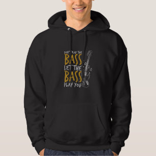 Veste À Capuche Guitariste Laisser Bass Guitar Anniversaire