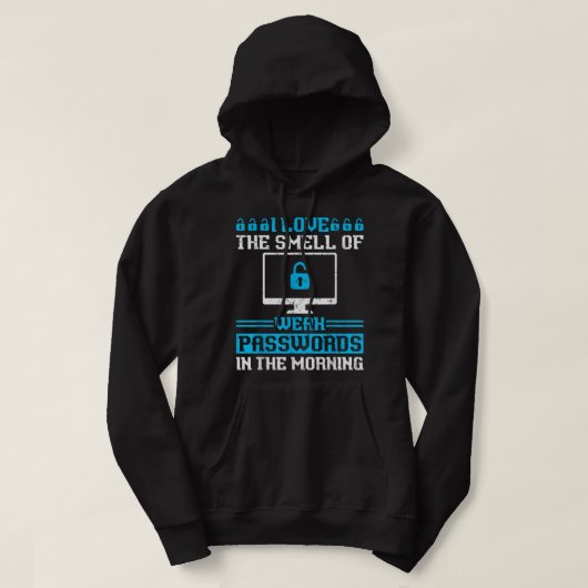 Veste À Capuche Hacker éthique Casquette blanc - Cyber sécurité ré (Design devant)