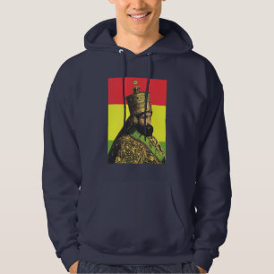 Veste À Capuche Haile Selassie Jah Rastafari Reggae Rasta Roots