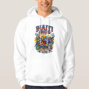 Veste À Capuche Haïti Football Squelette Attaquant Nations Style A