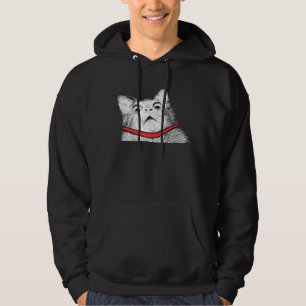 Veste À Capuche Halètement étonné Meme de chat - 2 ont dégross