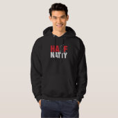 Veste À Capuche Half Natty Bodybuilder Fitness Meme (Devant entier)