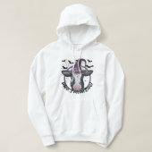 Veste À Capuche Halloween Cow Heifer Moo Je veux dire Boo Highland (Design devant)